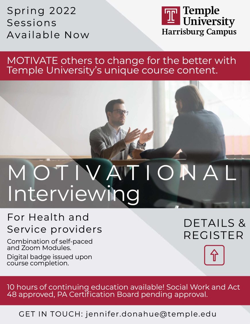 Motivational Interviewing Class Flyer